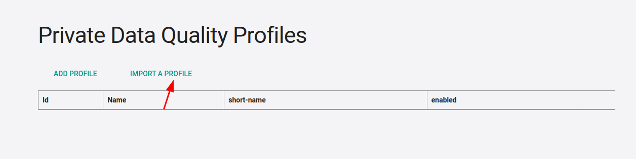 Import the profiles