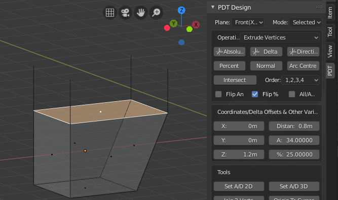 Extrude Vertices