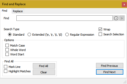 Find Dialog