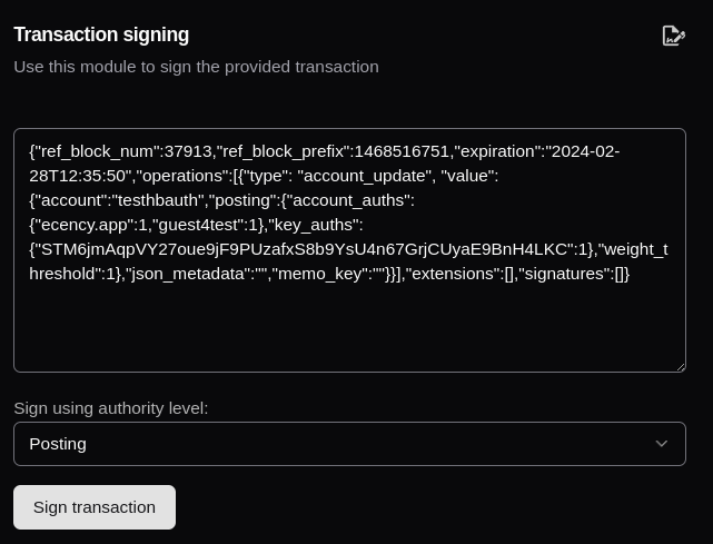Create account card